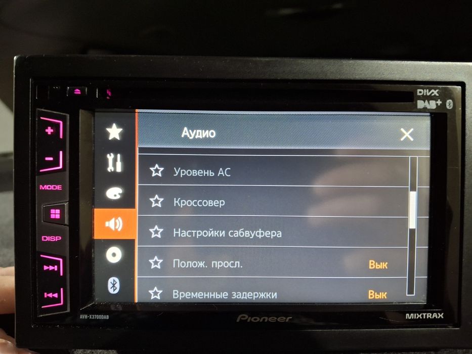 Процессорный Pioneer AVH X3700DAB. BLUETOOTH