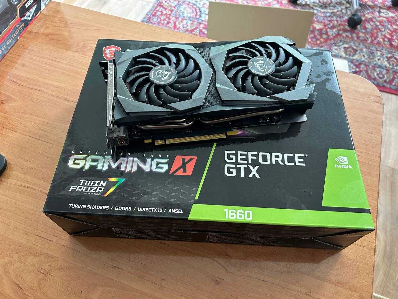 Продам відеокарту MSI GeForce GTX 1660 6GB GDDR5 Gaming X відеокарта