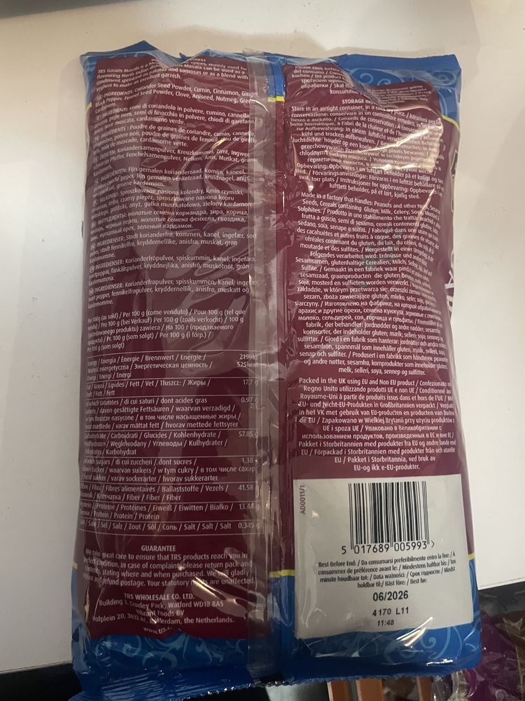 Przyprawa mielona Garam Masala Aromatic Spice Blend TRS 1kg