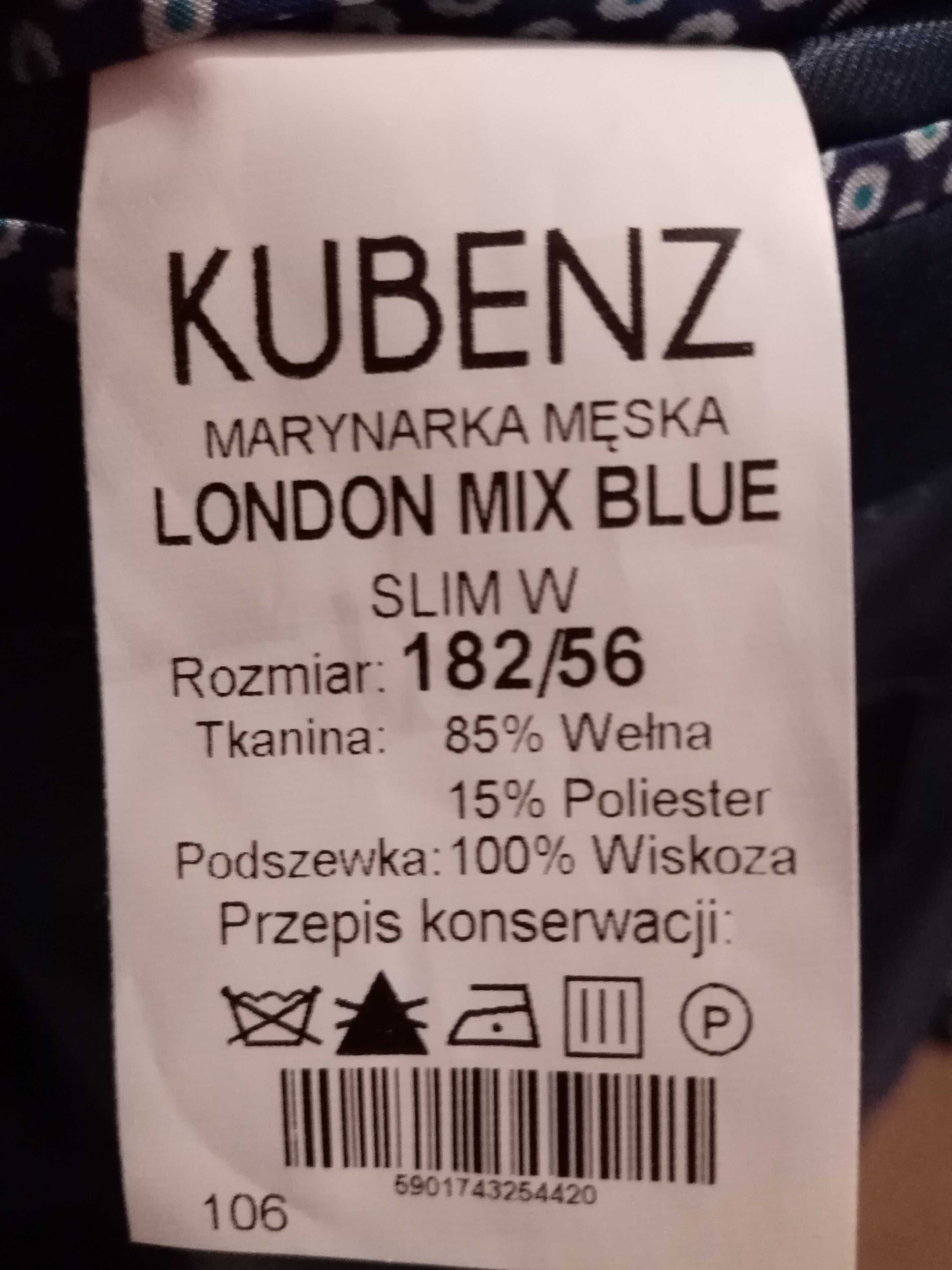 Garnitur Kubenz Slim  182/56 Prawie Nowy