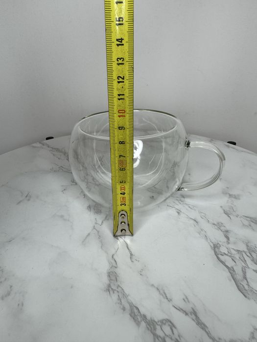Duża Szklanka Termiczna do Kawy Herbaty Kuchni Domu Mieszkania 8 cm