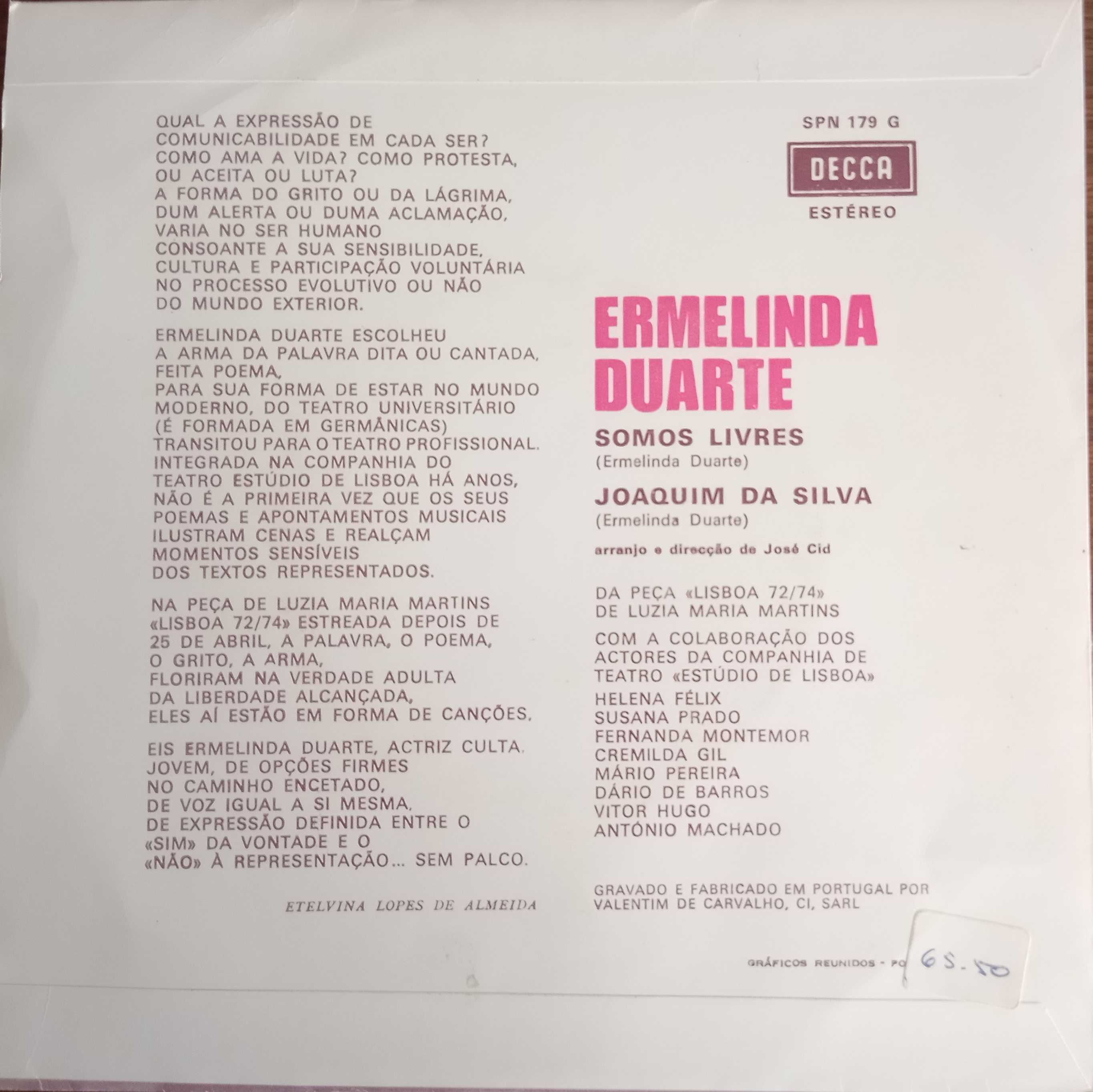 Ermelinda Duarte	- - - - -	Somos Livres	- - - - -	Single