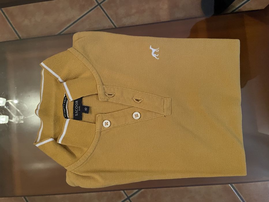 Polo amarelo torrado da Sacoor