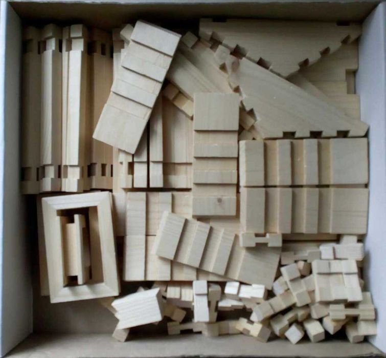 Дерев’яний конструктор  «Лісовичок», 130 деталей