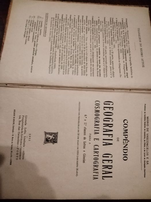 Compêndio de Geografia Geral Cosmografia e Cartografia