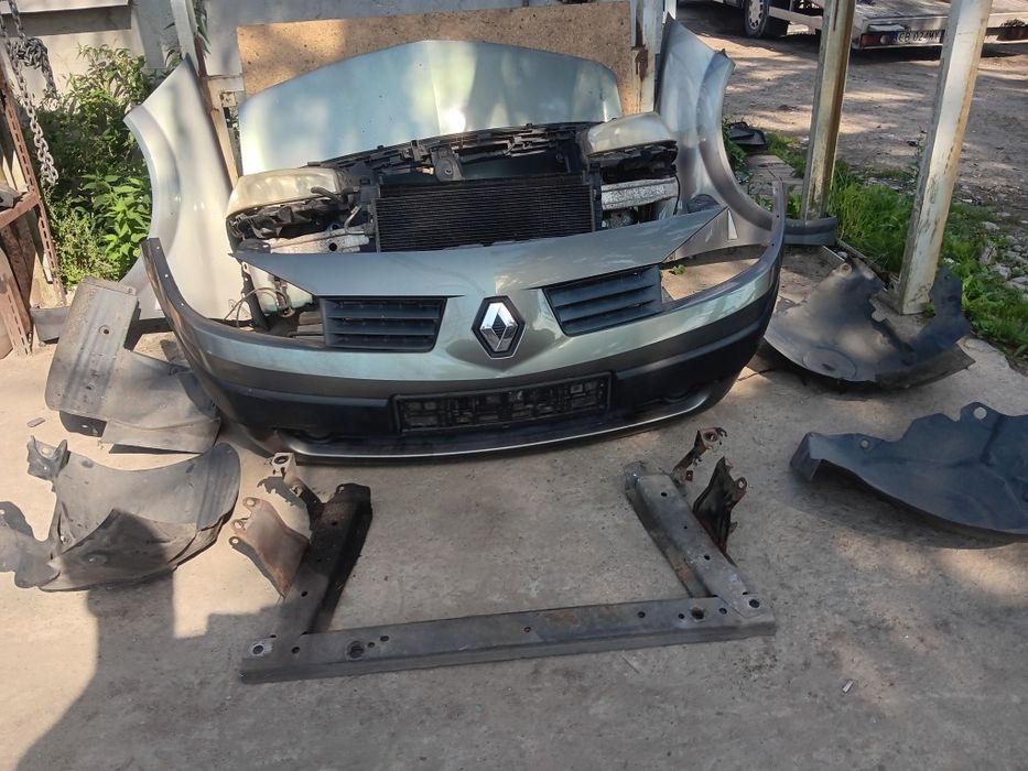 Renault megane II 2 maska zderzak błotnik chłodnice pas lampa  1.4