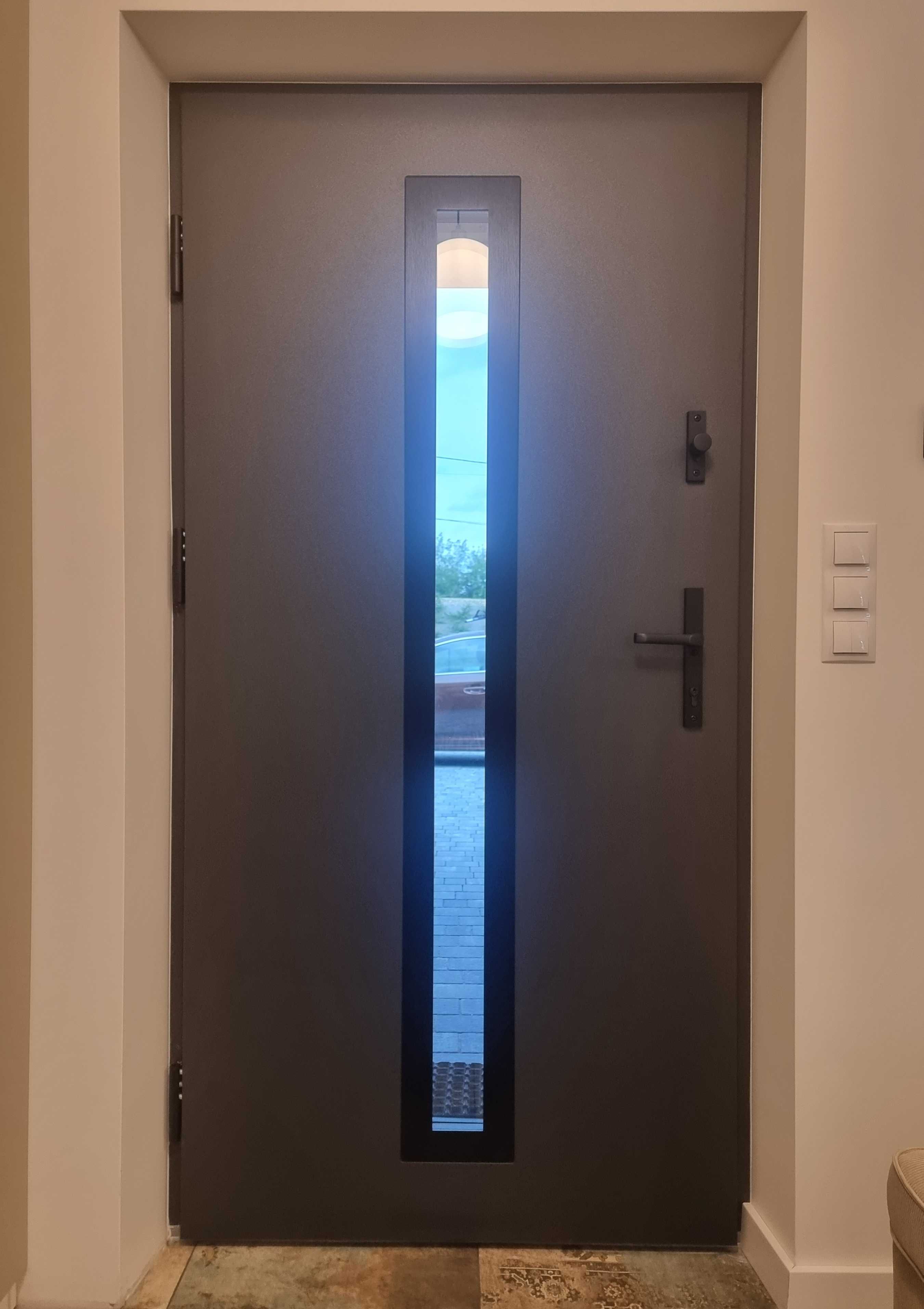 Drzwi WIKĘD OPTIMUM TERMO 76mm G.D. wzór GD01A z montażem