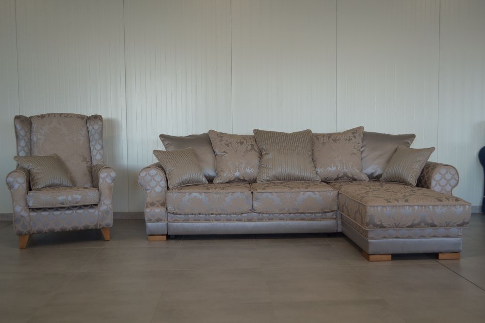 Narożnik sofa kanapa narożna ORLANDO w stylu angielskim