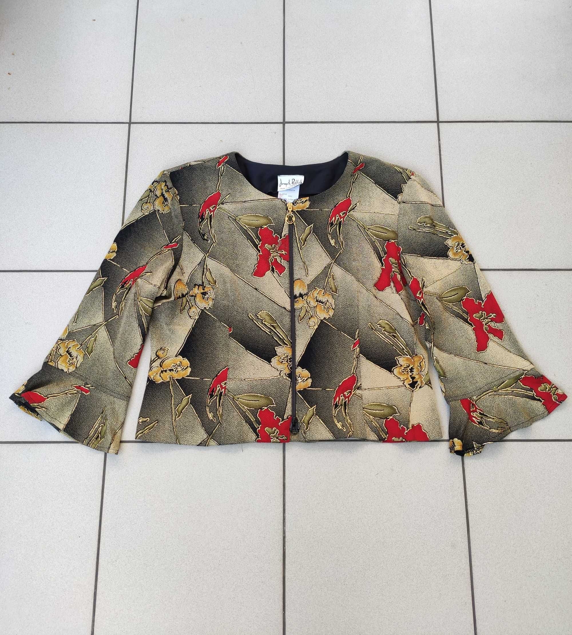 Żakiet damski Joseph Ribkoff vintage elegancki kurtka r. L