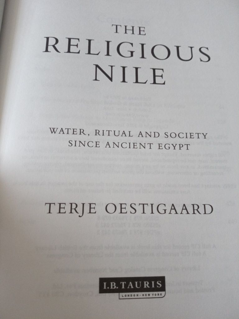 The Religious Nile: Water, Ritual and Society ..- Terje Oestigaard