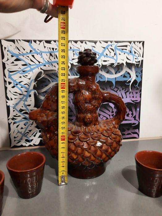 Набор штоф стакани кераміка ссср Виноградів