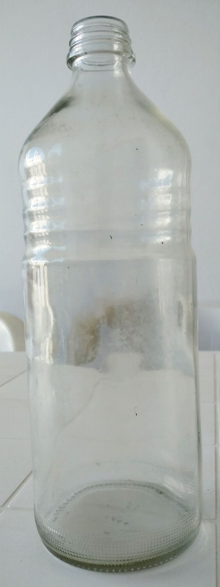 Conjunto de 3 garrafas antigas de vidro