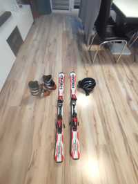 Narty Head 127 cm i buty narciarskie rozmiar 36 oraz kask 4F z goglami