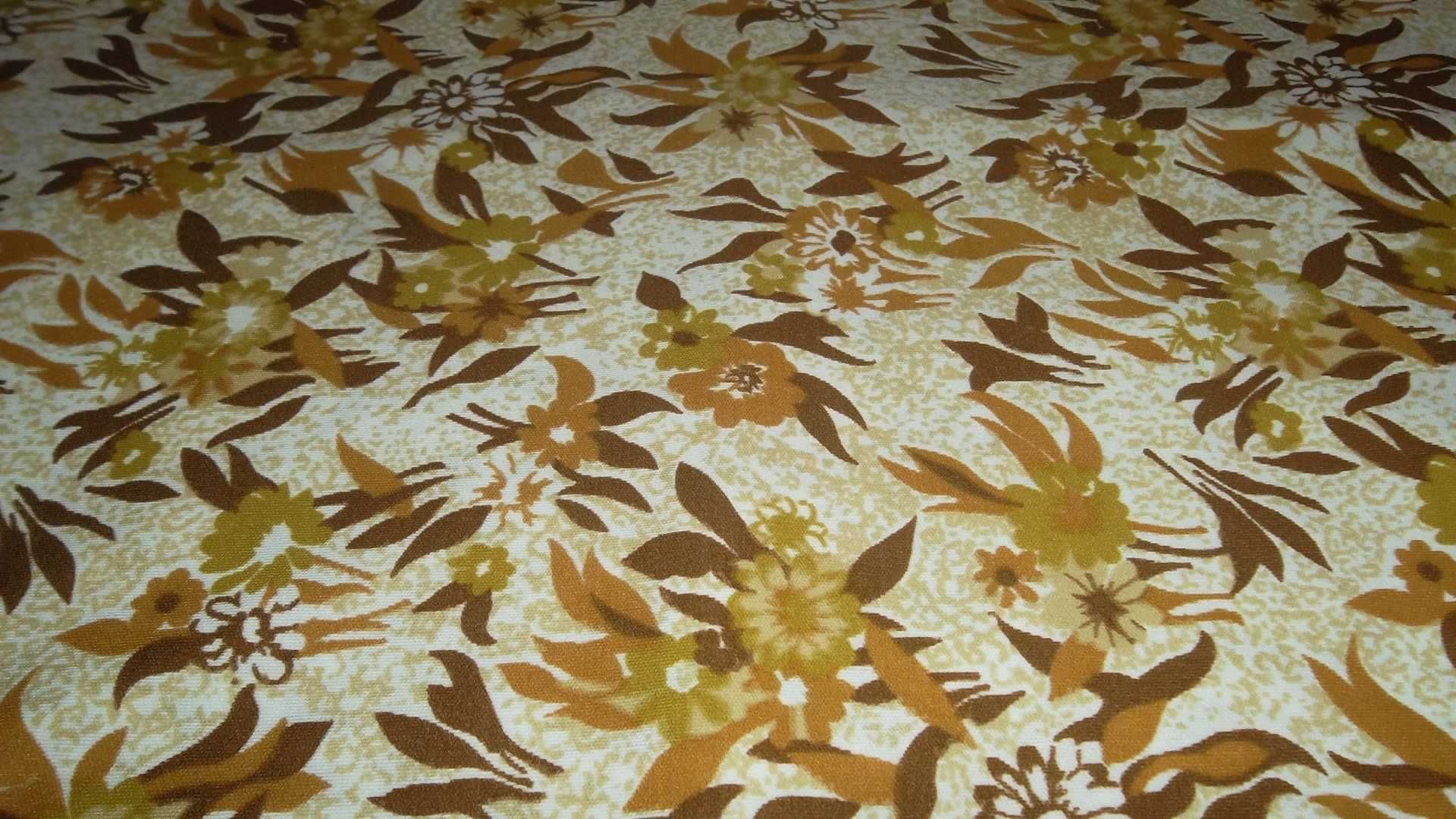 Ткань трикотин отрез - в коричневых и оливковых цветах