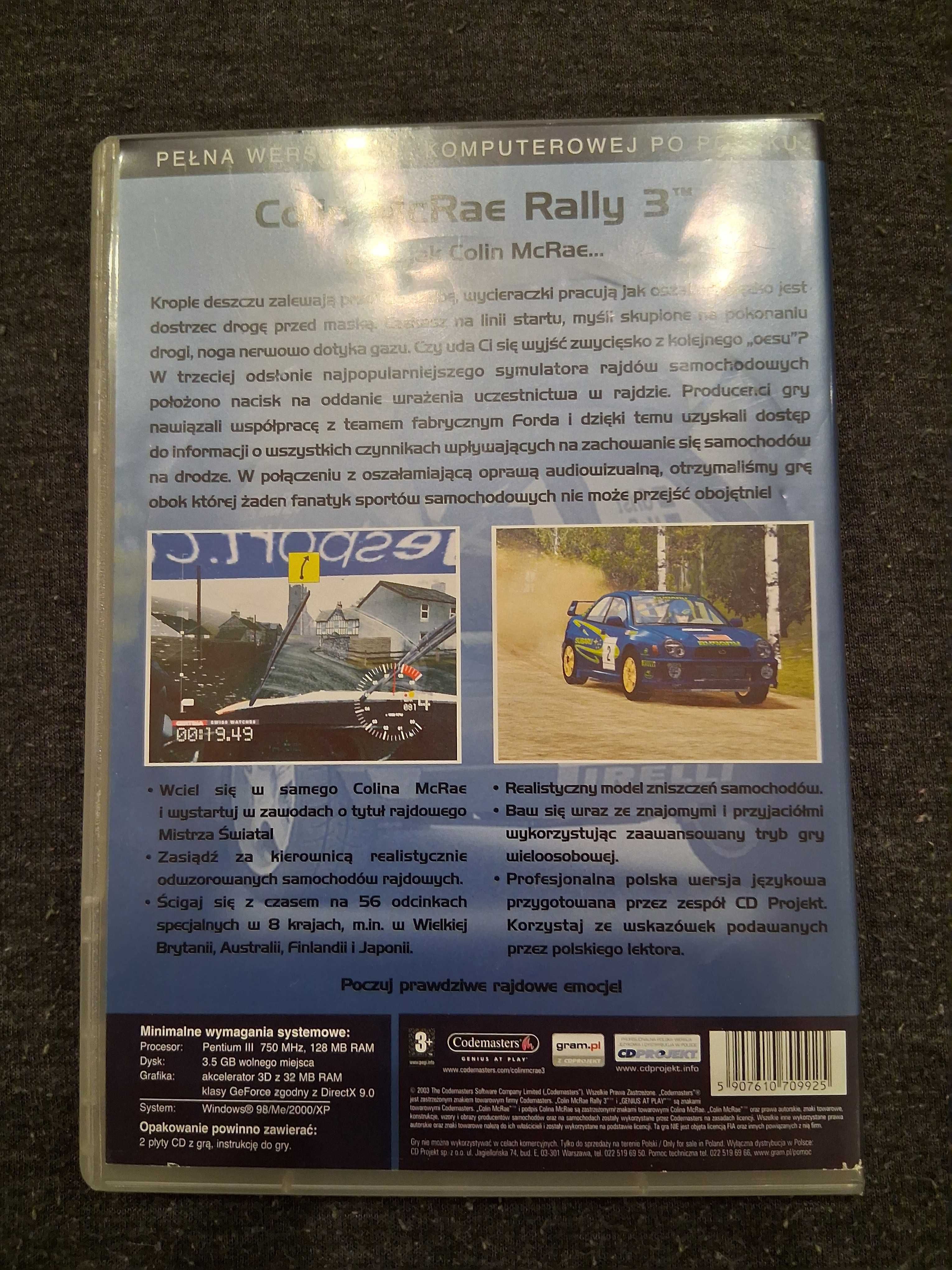 Gra PC Colin McRae Rally 3 - nowa eXtra Klasyka