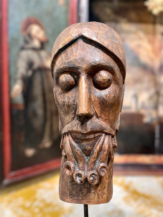 Busto de Cristo em teca sec 18