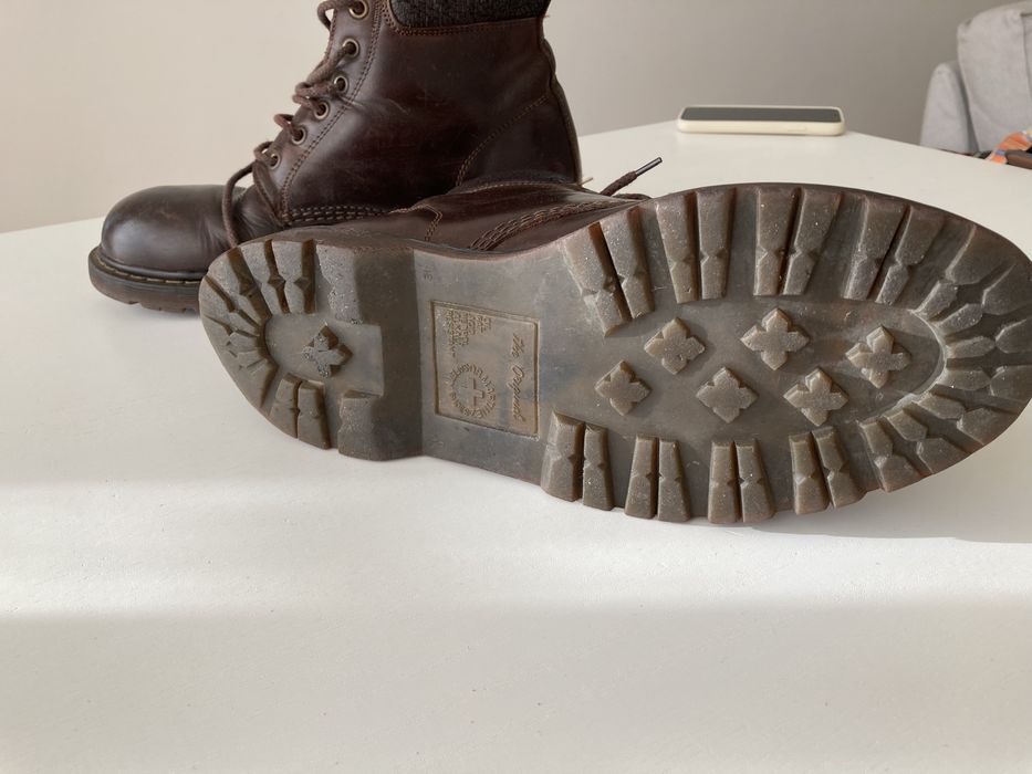 Botas vintage em pele