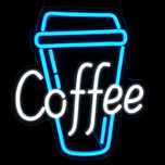 Neon led coffee.