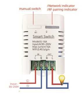 TH-16-RF Wifi 16A/3000W датчик температуры и влажности