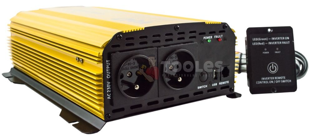 Przetwornica napięcia prądu SINUS 1500 PLUS (12V/230V 1000/1500W) VOLT