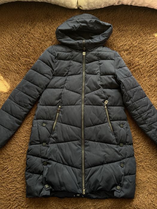 Жіноча демісезона куртка темно-синього кольору