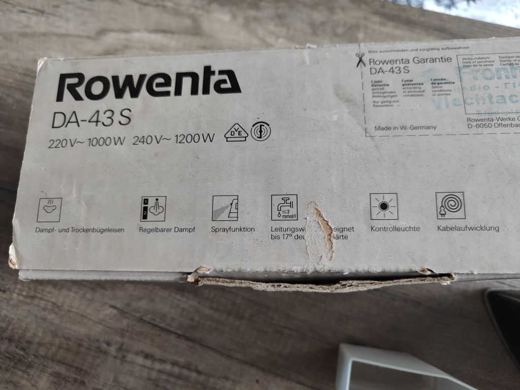 Żelazko na pare do prasowania marki Rowenta