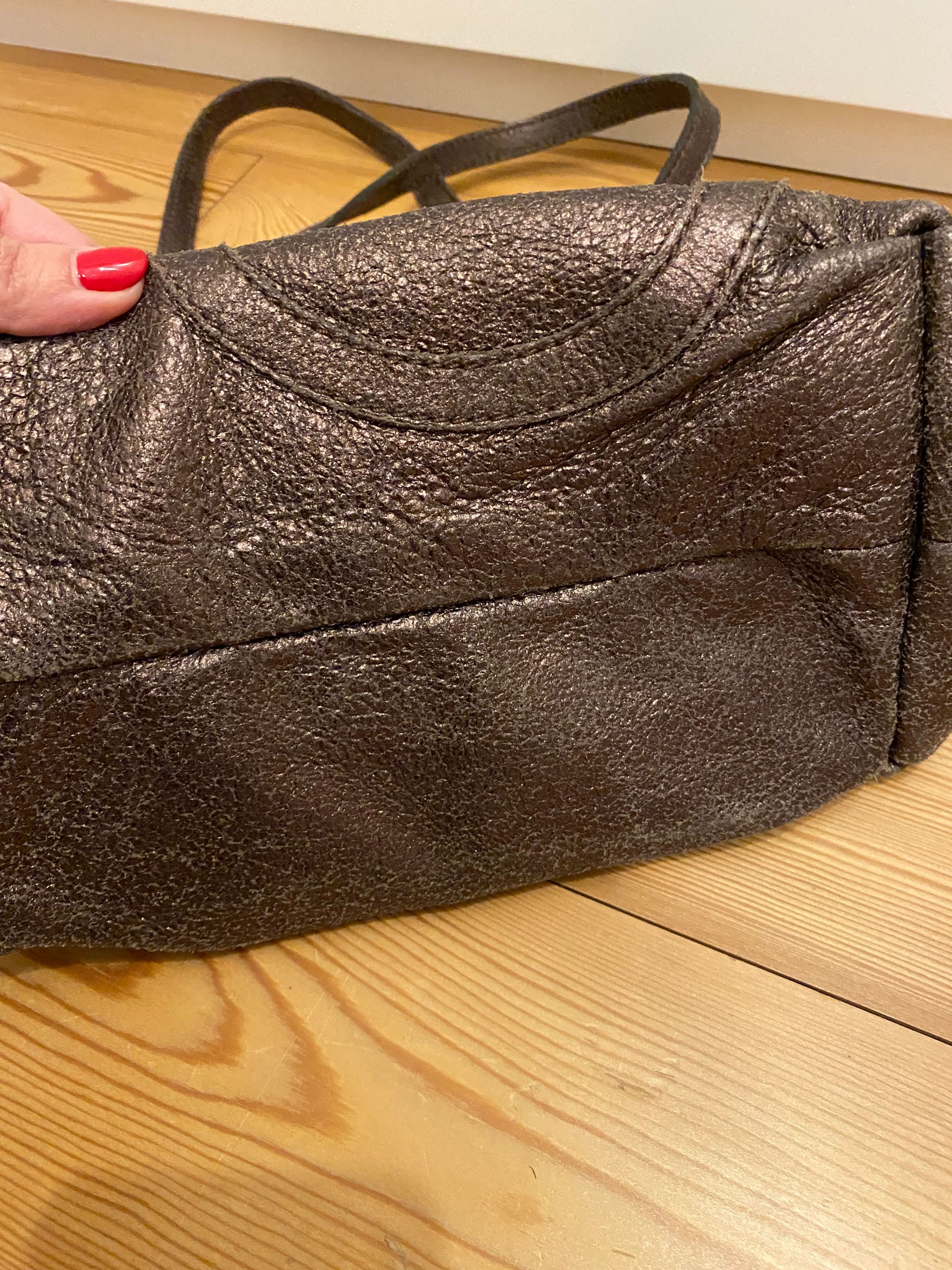 Bolsa Purificación García Castanho Bronze