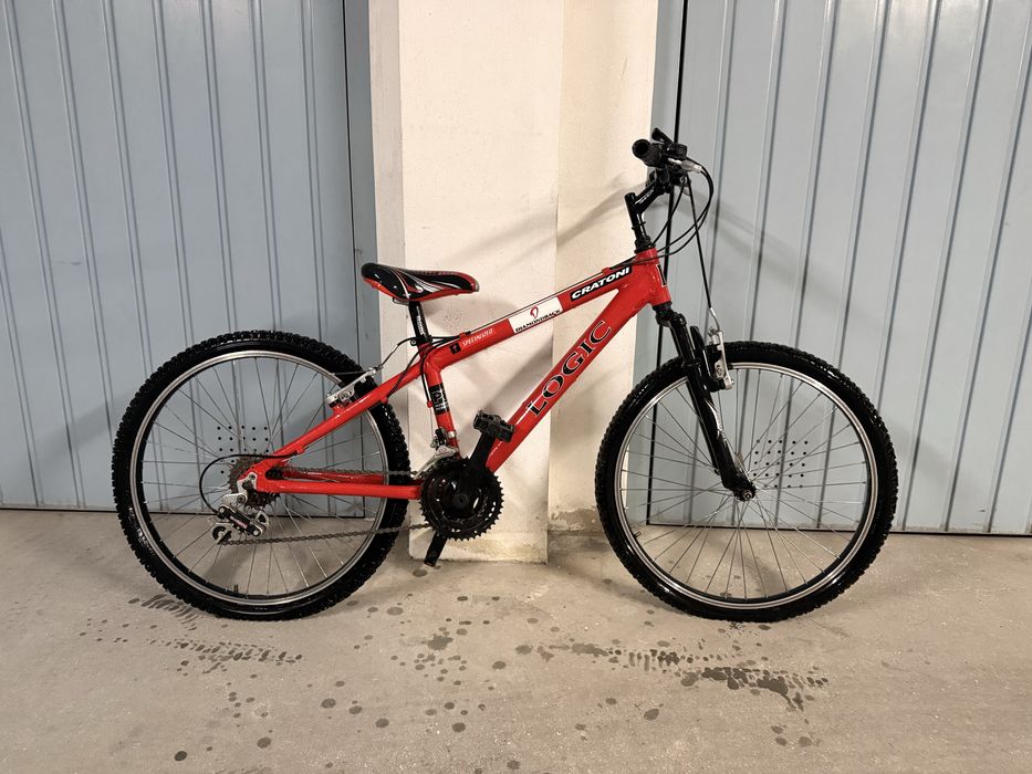 Bicicleta para jovens Vermelha Logic