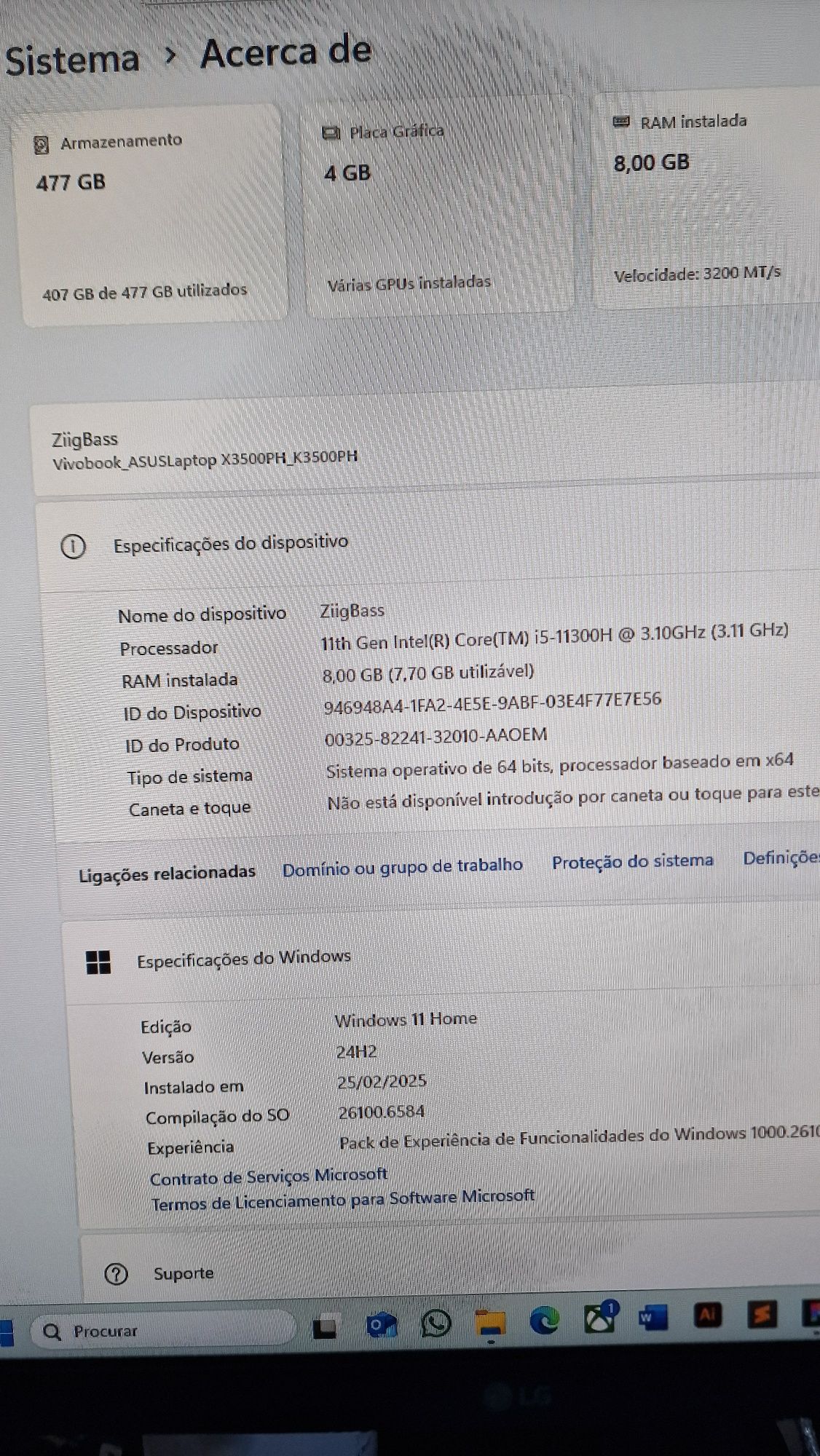 Asus vivobook pro 15 OLED 2021
