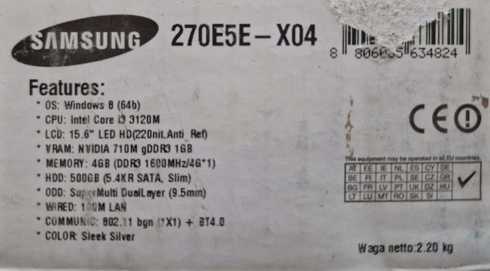 Laptop Samsung Ativ Book 2