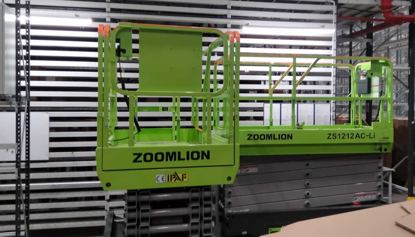 Wynajem podnośników nożycowych - zwyżek Zoomlion