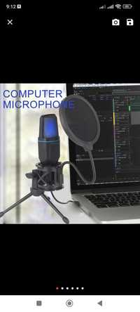Акція! Конденсаторный микрофон| USB-мікрофон RGB Microfone Condensador