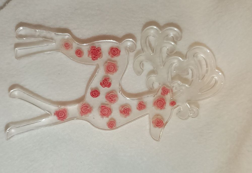 Świąteczne renifery z żywicy