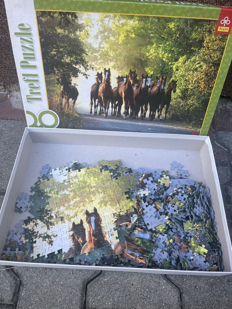Puzzle 1000 elementów konie
