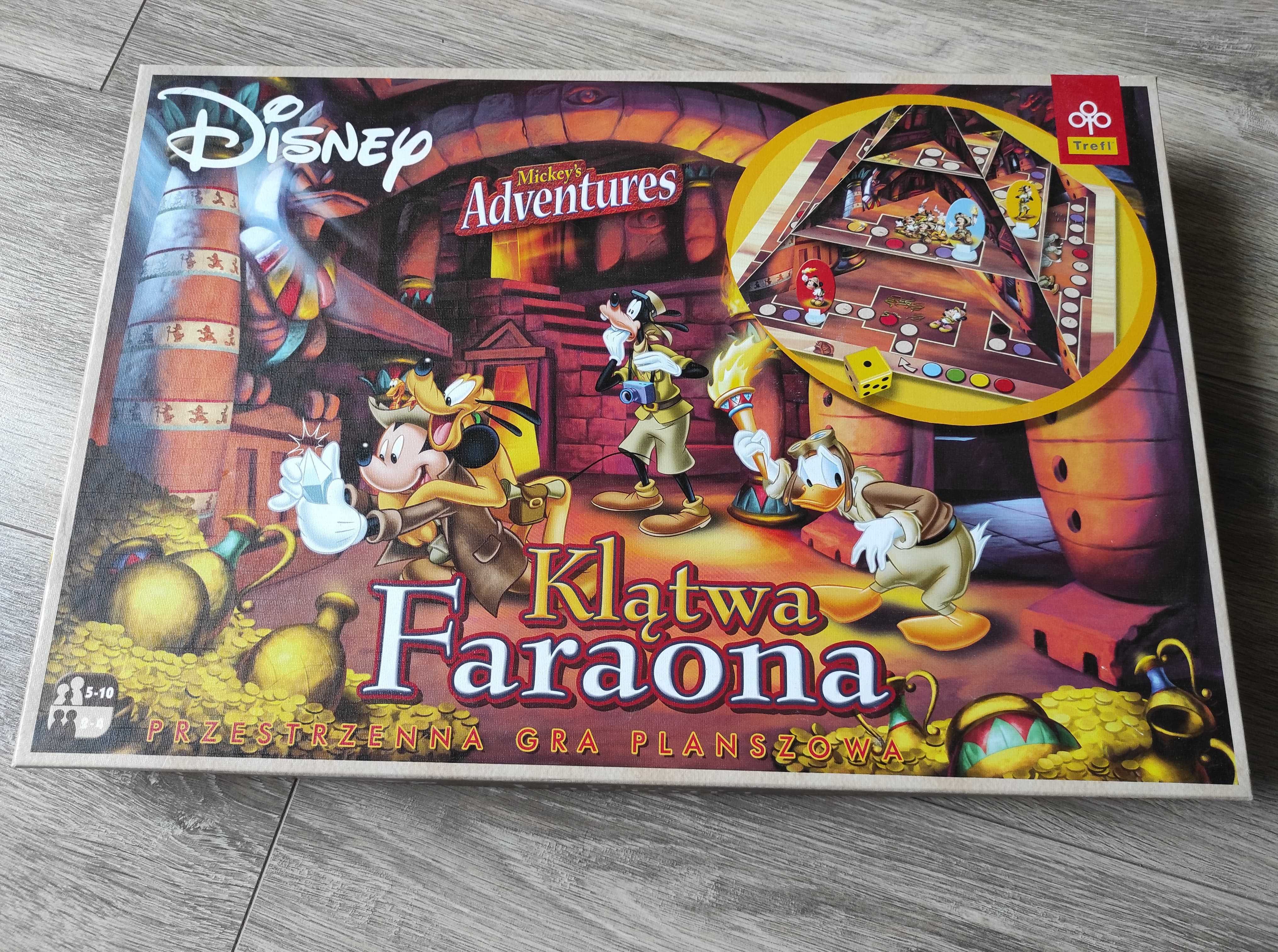 gra planszowa myszka Miki klątwa faraona Disney Trefl