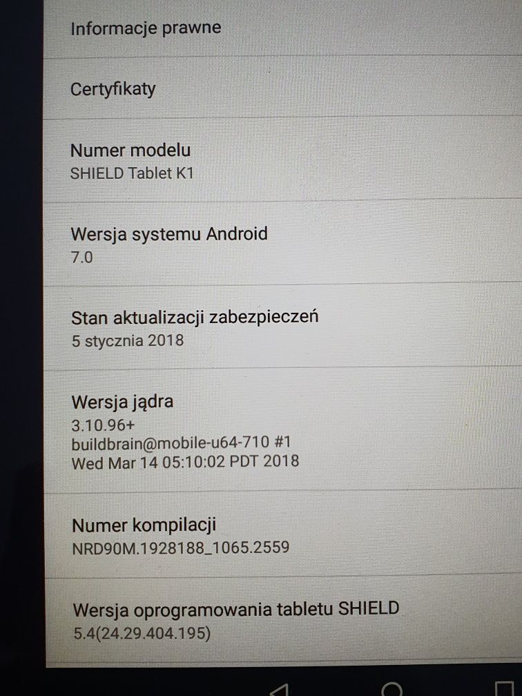 tablet Nvidia Shield K1