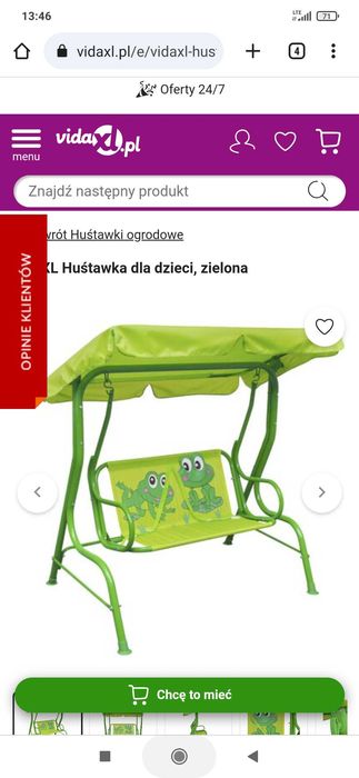 Stelaż do huśtawki ogrodowej dla dziecka