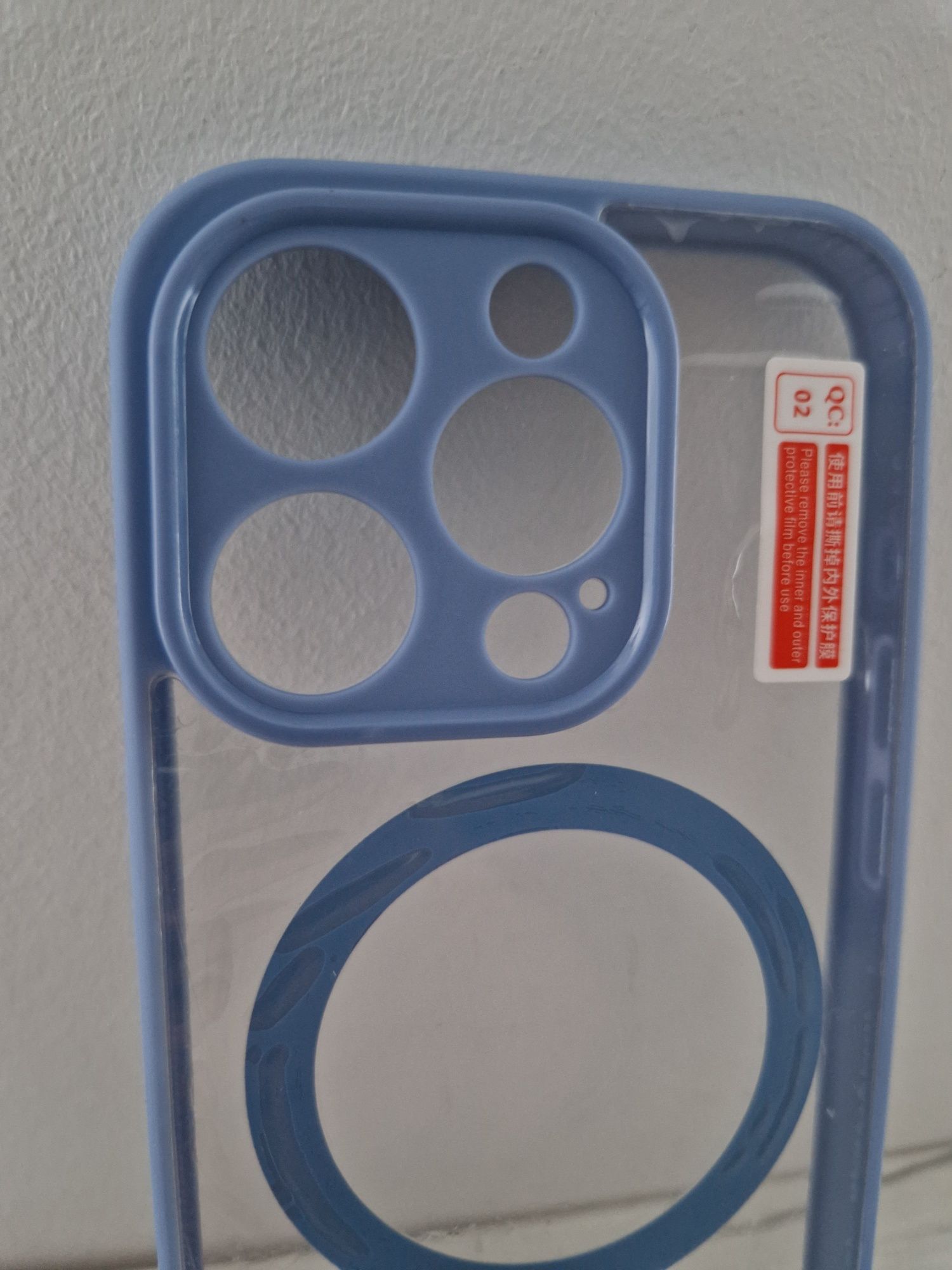 Acrylic Color Magsafe Case do Iphone 15 Pro jasnoniebieski