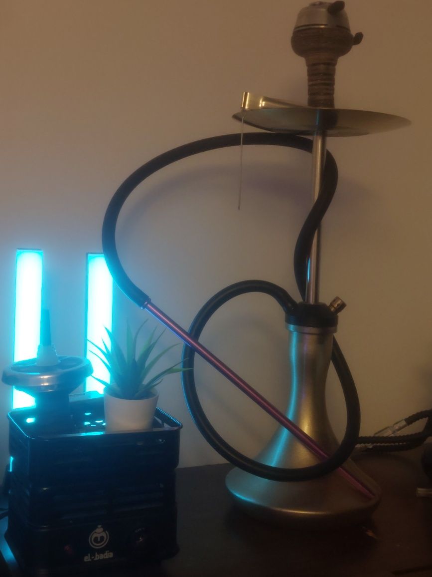 Shisha zestqw + piecyk do węgielków ÷ funel + masta + kaloud + batcha