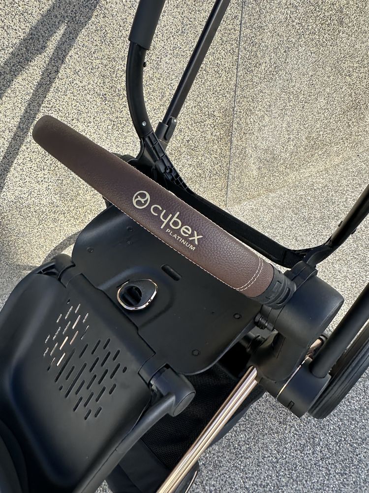Cybex Priam Rose Gold + babycoque respirável + adaptadores  NOVO