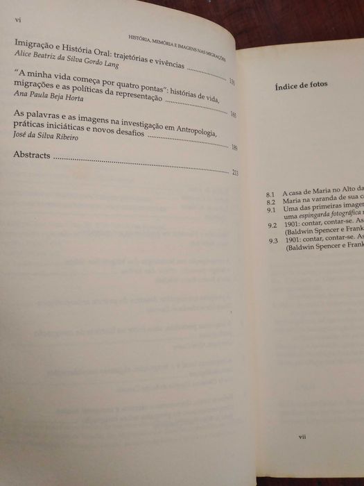 História, Memória e imagens nas migrações