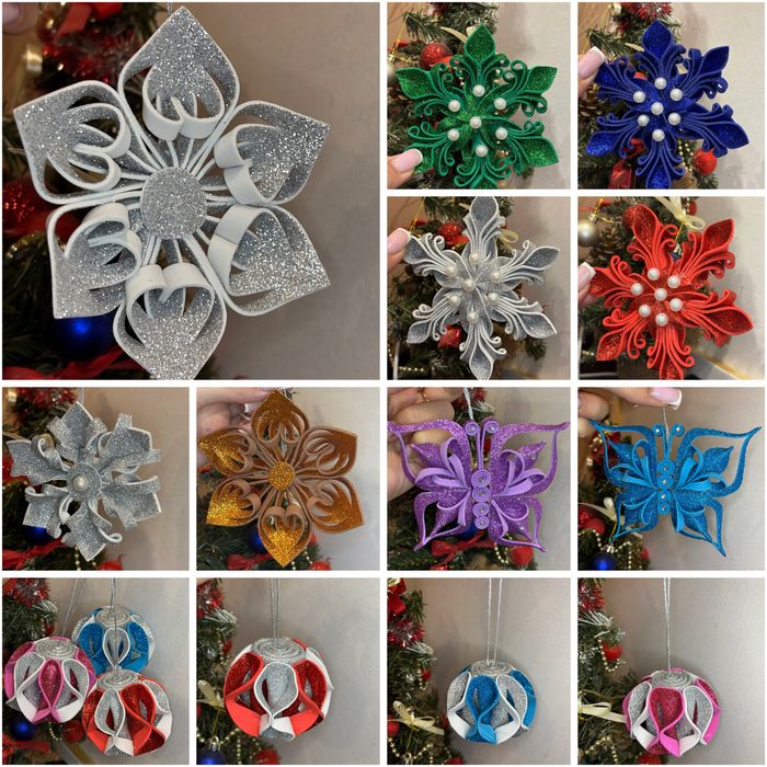 Новорічні прикраси із фоамірану