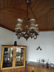 Żyrandol Kostuchna prl lampa ścienna vintage retro