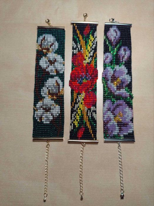 Bransoletka ręcznie robiona z czeskich koralików