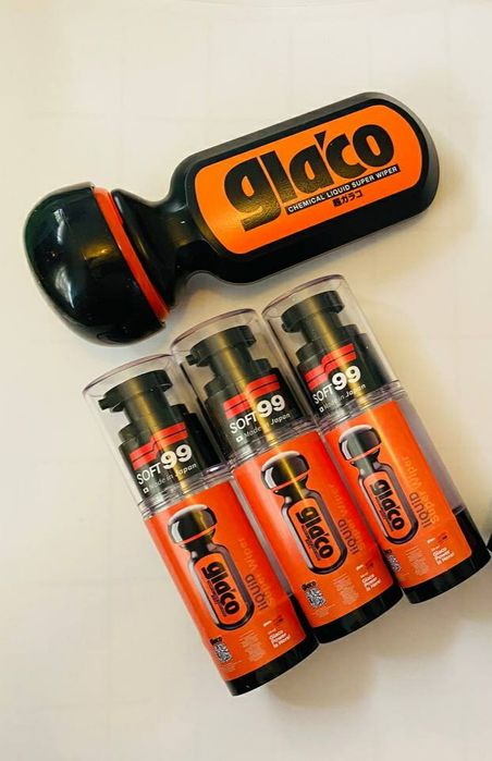 Набір для очищення та нанесення антидощу Soft99 Glaco