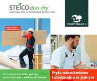 Elewacyjne płyty termoizolacyjne na elewacje, płyty nakrokwiowe Steico