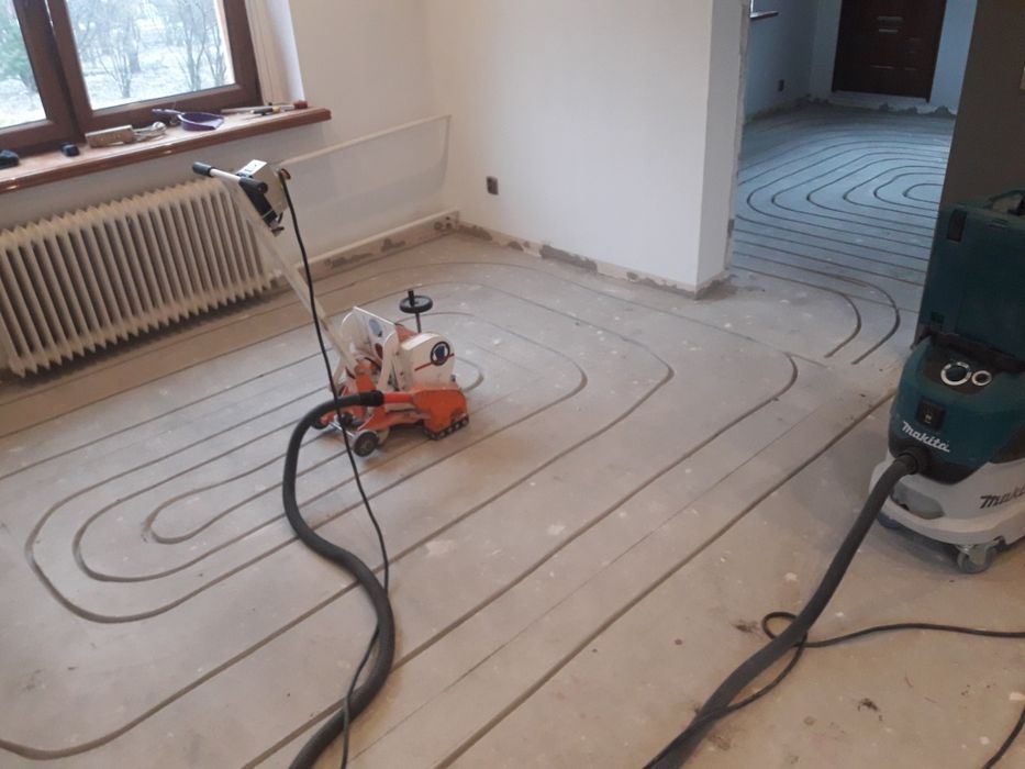 Frezowanie Instalacji Ogrzewania Podłogowego w istniejących wylewkach