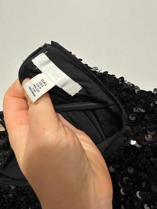 Sukienka cekiny sylwester karnawał S M H&M