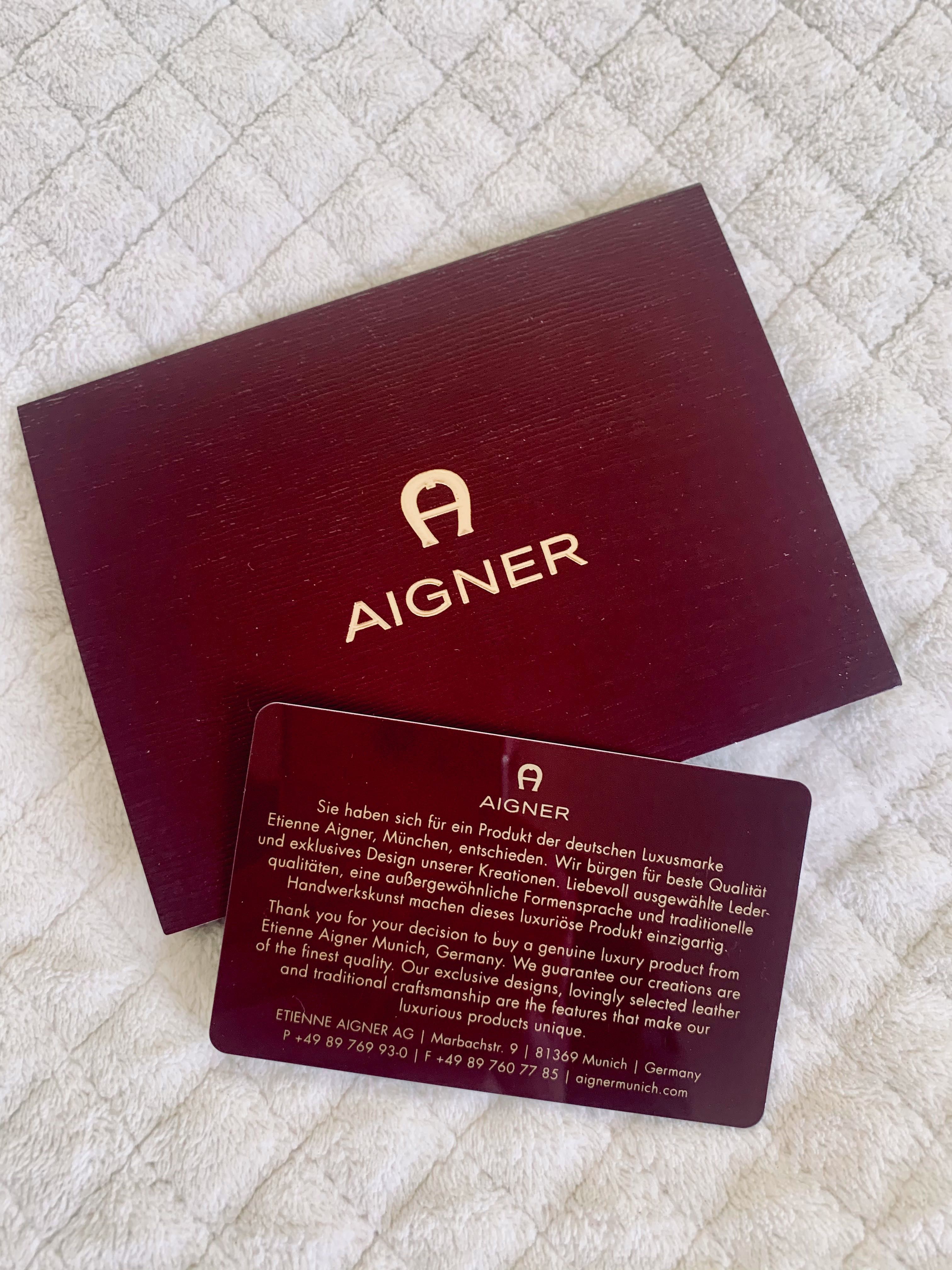 AIGNER • Belt Bag • Nerka • Portfel na pasku • elegancka beżowa skóra