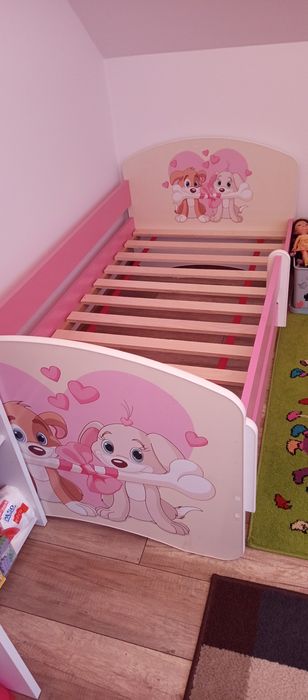 Łóżko łóżeczko 160x80 materac dziecięce dla dziewczynki